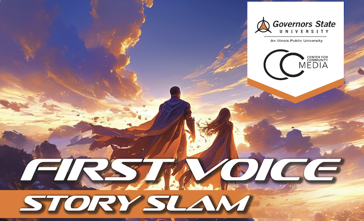 First Voice Story Slam Banner